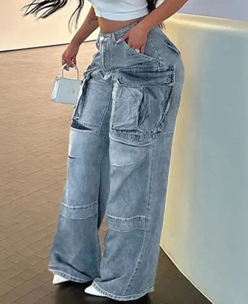 Denim cargos