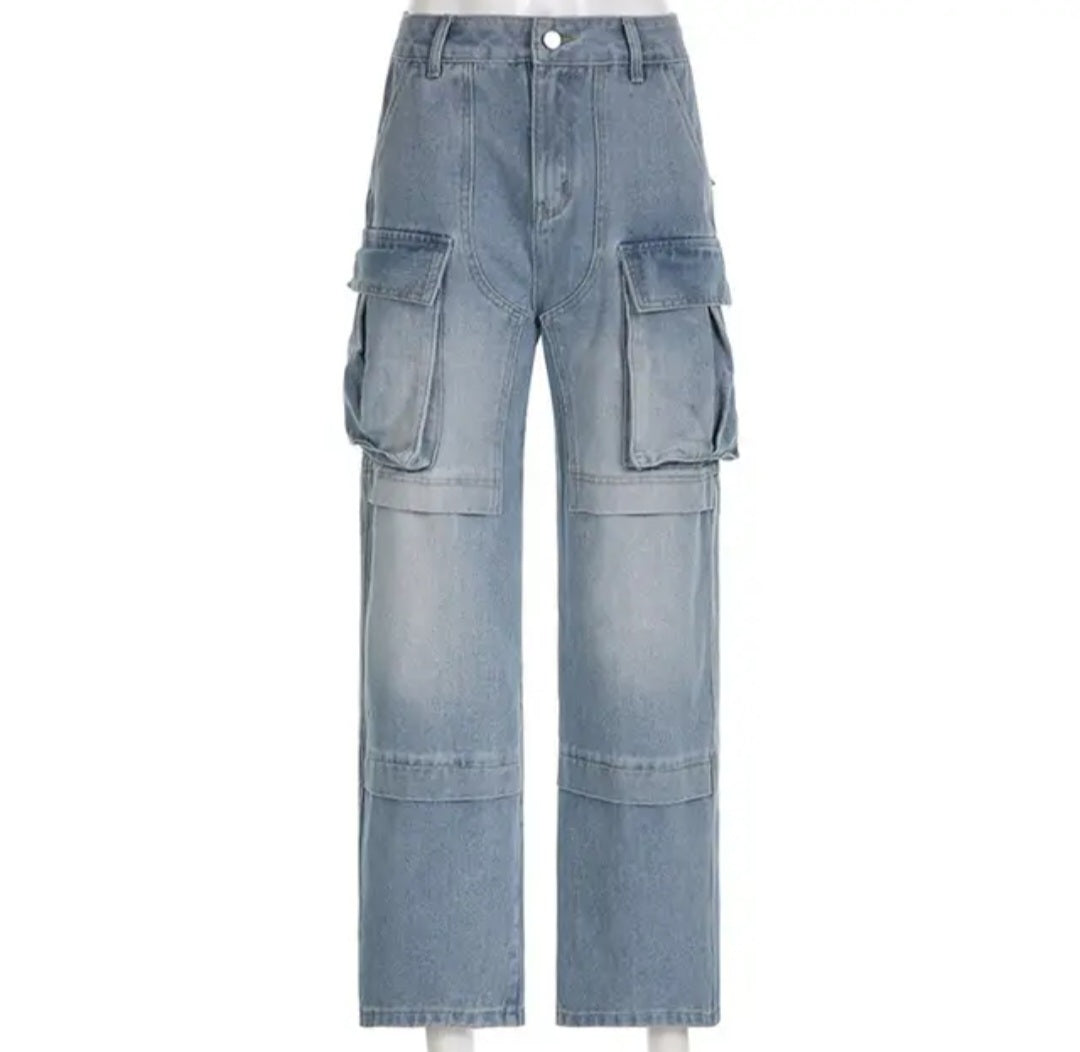 Denim cargos