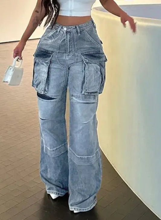 Denim cargos